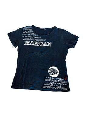 Morgan de Toi black graphic t-shirt